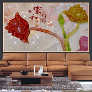 Tranh hoa sen, cá chép thư pháp giả ngọc Tranh hoa sen, cá chép thư pháp giả ngọc