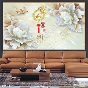 Tranh hoa sen, cá chép giả ngọc kim tiền Tranh hoa sen, cá chép giả ngọc kim tiền