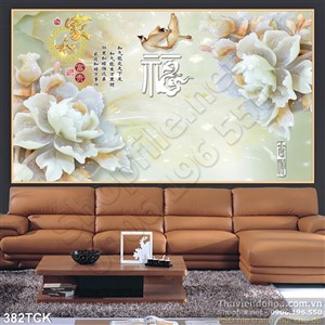 Tranh hoa sen, cá chép giả ngọc phong thủy Tranh hoa sen, cá chép giả ngọc phong thủy