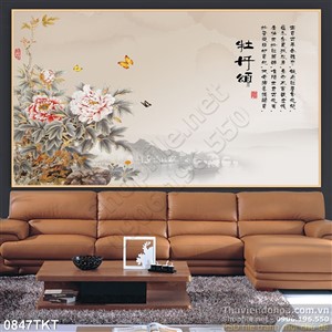 Tranh thư pháp trang trí tường