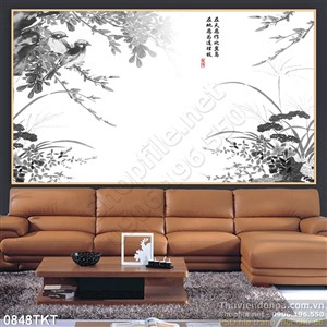 Tranh thư pháp hoa nghệ thuật