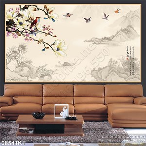 Tranh thư pháp dán tường