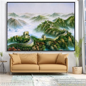 Tranh thư pháp vạn lý trường thành