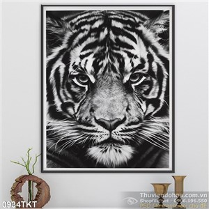 Tranh thư pháp hổ nghệ thuật