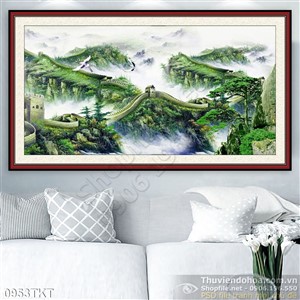 Tranh thư pháp vạn lý trường thành