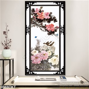 Tranh thư pháp hoa trang trí