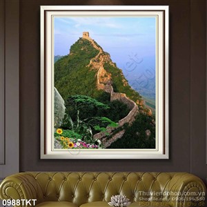 Tranh thư pháp vạn lý trường thành