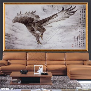 Tranh thư pháp chim đại bàng