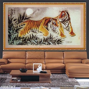 Tranh thư pháp hổ nghệ thuật