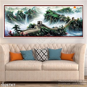 Tranh thư pháp phong thủy