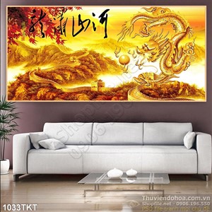 Tranh kim tiền mùa xuân và rồng