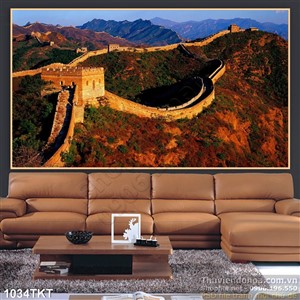 Tranh thư pháp phong cảnh nghệ thuật