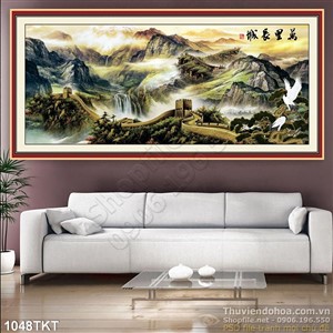 Tranh thư pháp vạn lý trường thành