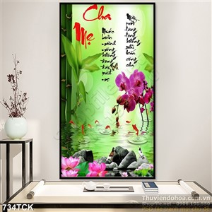 Tranh cha mẹ khổ dọc cá chép Tranh cha mẹ khổ dọc cá chép