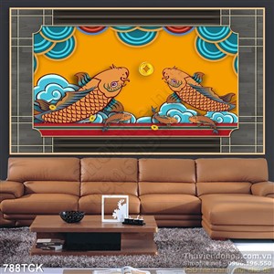 Tranh vector cá chép Tranh vector cá chép