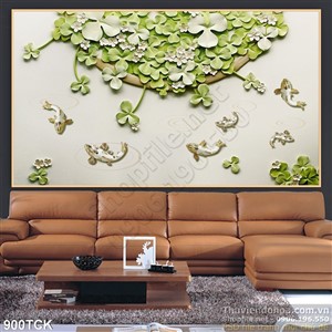 Tranh giả ngọc hoa sen đất mini Tranh giả ngọc hoa sen đất mini