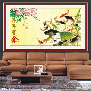 Tranh vẽ cá chép bơi lội 3d Tranh vẽ cá chép bơi lội 3d