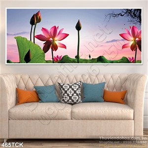 Tranh hoa sen, cá chép trang trí tường Tranh hoa sen, cá chép trang trí tường