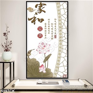 Tranh hoa sen, cá chép kim tiền Tranh hoa sen, cá chép kim tiền