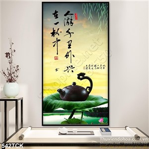 Tranh hoa sen, cá chép thư pháp nghệ thuật Tranh hoa sen, cá chép thư pháp nghệ thuật