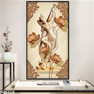 Tranh hoa sen, cá chép Tranh hoa sen, cá chép