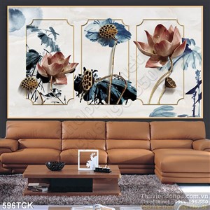 Tranh ghép hoa sen  nghệ thuật đẹp ấn tượng Tranh ghép hoa sen  nghệ thuật đẹp ấn tượng