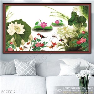 Tranh cá chép vẽ tay đẹp 3d Tranh cá chép vẽ tay đẹp 3d