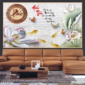 Tranh cá chép hiếu thảo đẹp Tranh cá chép hiếu thảo đẹp