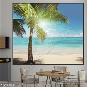 Tranh Đại Dương, cá heo 3D dán tường đẹp