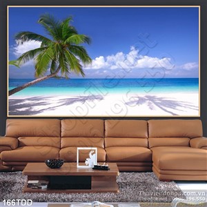 Tranh Đại Dương, cá heo 3D treo tường phòng khách