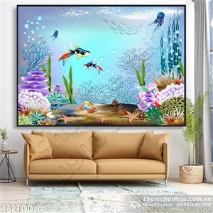 Psd cá heo 3D trang trí phòng cho bé