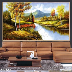 Tranh Sơn Dầu Châu Âu dòng sông