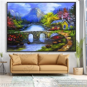 Tranh Sơn Dầu Châu Âu phong cảnh
