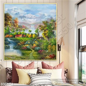 Tranh Sơn Dầu Châu Âu phong cảnh