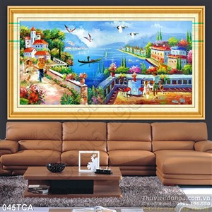 Tranh Sơn Dầu Châu Âu cảnh biển