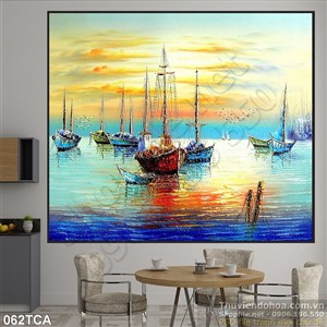 Tranh Sơn Dầu Châu Âu thuận buồm xuôi gió