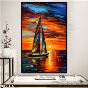 Tranh Sơn Dầu Châu Âu thuận buồm xuôi gió