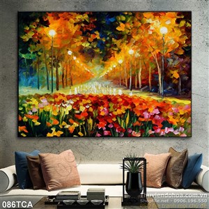 Tranh Sơn Dầu Châu Âu công viên