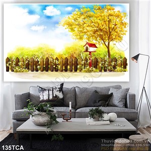 Tranh Sơn Dầu Châu Âu cổng