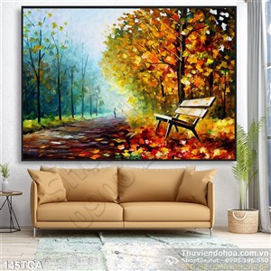 Tranh Sơn Dầu Châu Âu công viên