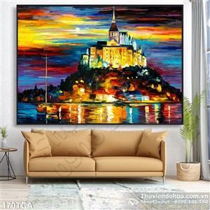 Tranh Sơn Dầu Châu Âu phong cảnh rừng