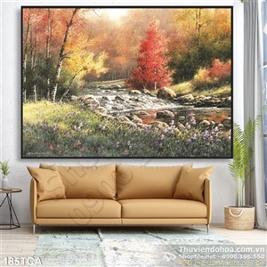 Tranh Sơn Dầu Châu Âu cảnh sông