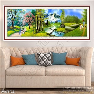 Tranh Sơn Dầu Châu Âu cảnh nông thôn