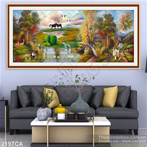 Tranh Sơn Dầu Châu Âu phong cảnh