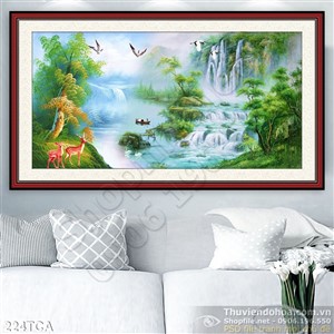 Tranh Sơn Dầu Châu Âu cảnh dòng sông