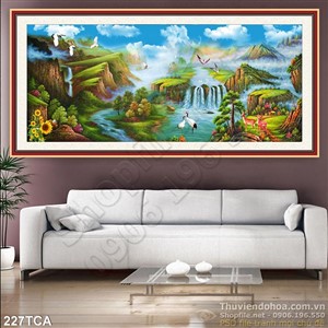 Tranh Sơn Dầu Châu Âu cảnh suối