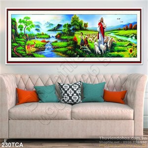 Tranh Sơn Dầu Châu Âu Chúa Chiên Lành