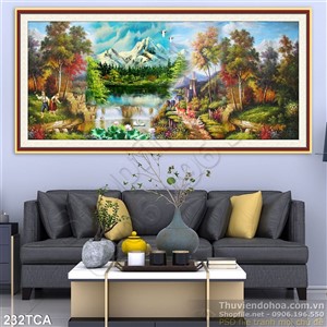 Tranh Sơn Dầu Châu Âu ngôi nhà