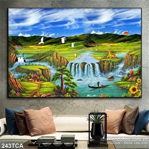 Tranh Sơn Dầu Châu Âu phong cảnh