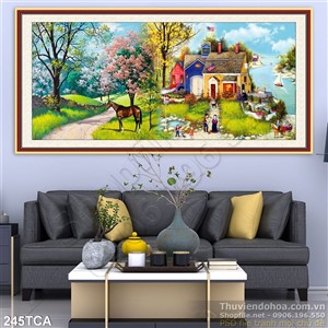 Tranh Sơn Dầu Châu Âu nhôi nhà